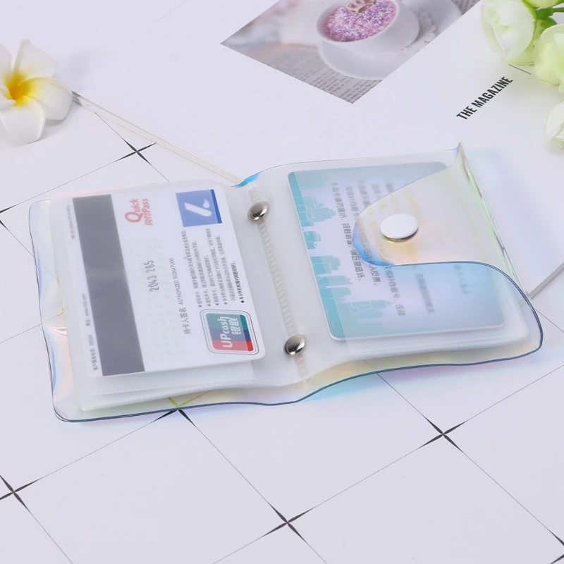 Модный чехол для 36 карт с лазерной голограммой удостоверения личности и