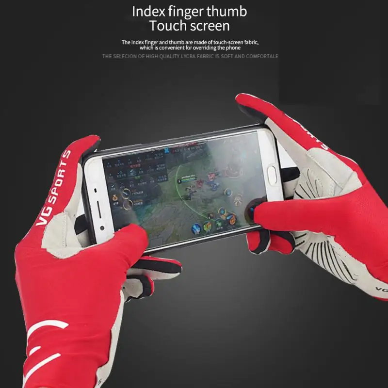 

VG Sports Bicycle Gloves Unisex Touchscreen Full Finger Road Mountain Bike Glove Breathable Anti-shock Outdoor Cycling Equipment