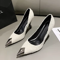 classics pumps 2022 summer fashion slip on sandals sexy heels for women black white ladies loafers elegant dress shoes women hot
