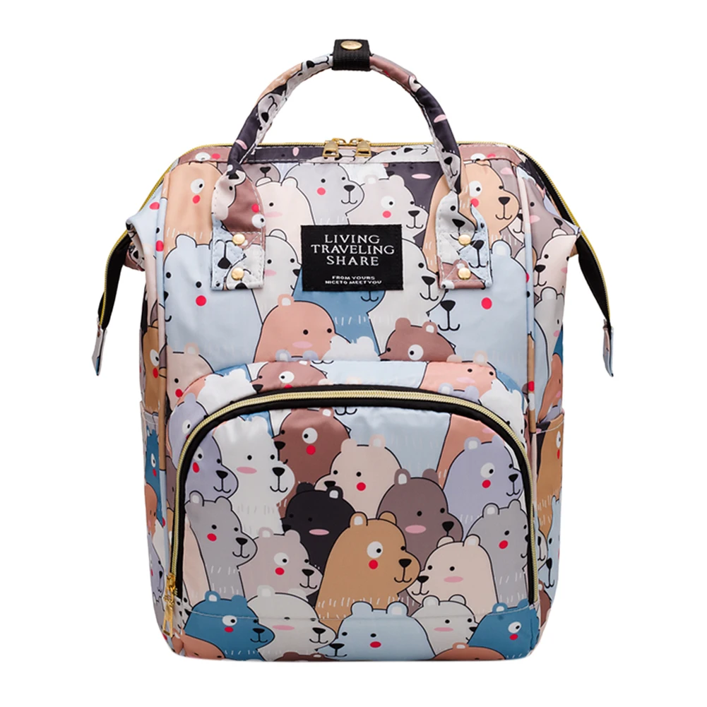 

Stylish Folding Crib Nappy Bags Large Capacity Diaper Nursing Bag Mummy Backpack Travel Portable Nappy Packs