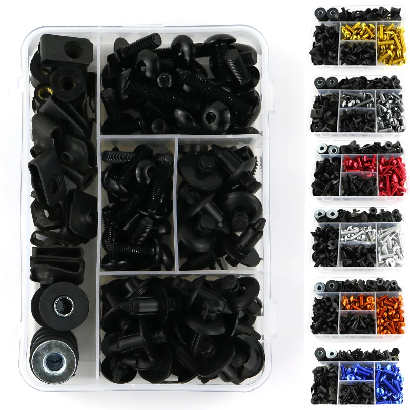 

M6 M5 Complete Fairing Bolts Kit Fit For Suzuki GSXR125 250 600 1000 HAYABUSA GSX1300R B-King SV650 GSR600 750 1000 GSXS750 1000