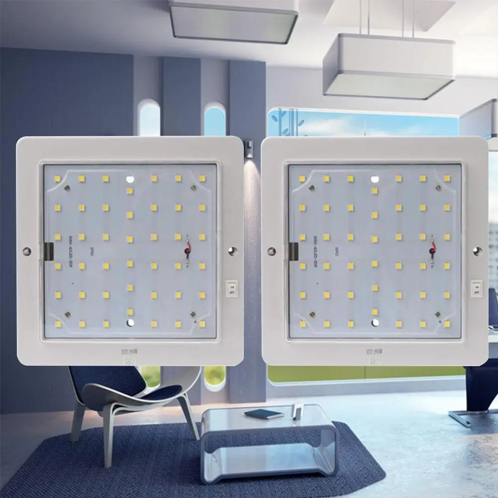 

Автомобильный фургон, светодиодный теплый белый свет, внутренний потолочный светильник на крышу, домов на колесах, 9 Вт, внутренняя лампа ...