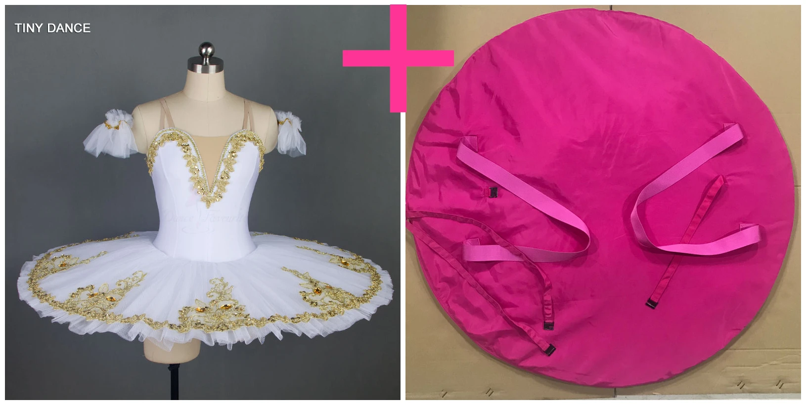 tutu and pink bag Красная плиссированная пачка, предварительно профессиональный костюм с юбкой-пачкой, жесткая Тюлевая Репетиционная пачка для девочек и женщин, одиночное платье BLL013 - Цвет: tutu and pink bag