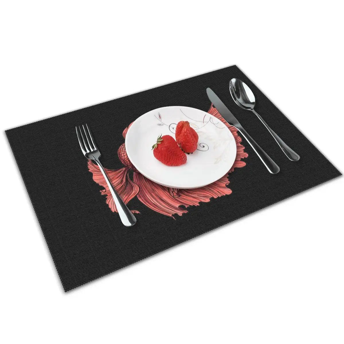 Подстилка для обеденного стола набор из 4 моющихся салфеток с рисунком