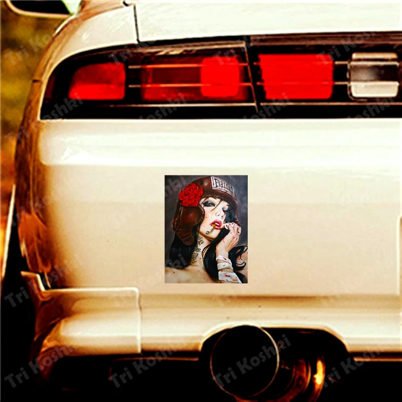 KCS106 ужас in the Night роковой девочек Автомобильная наклейка из ПВХ цветные