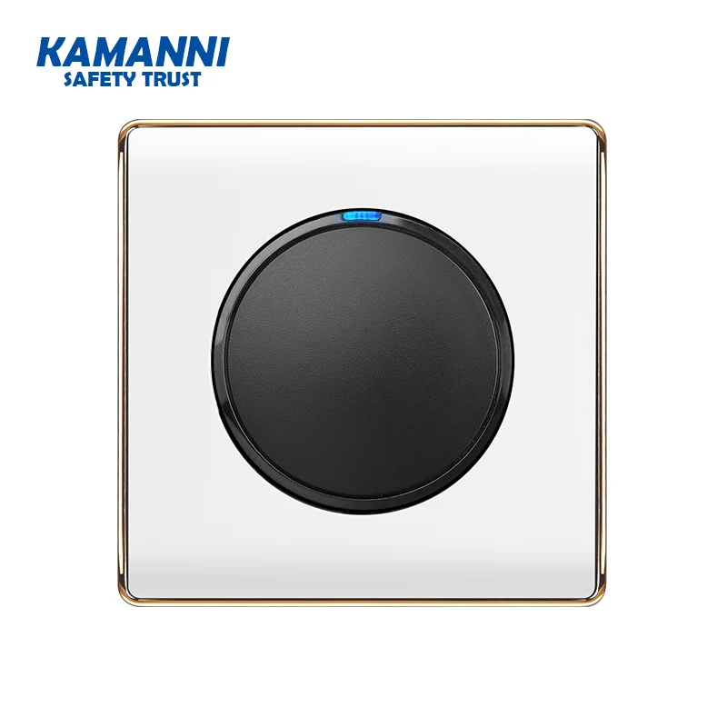 Kamanni выключатель света кнопочный переключатель черный/белый/золотистый 3 цв ета