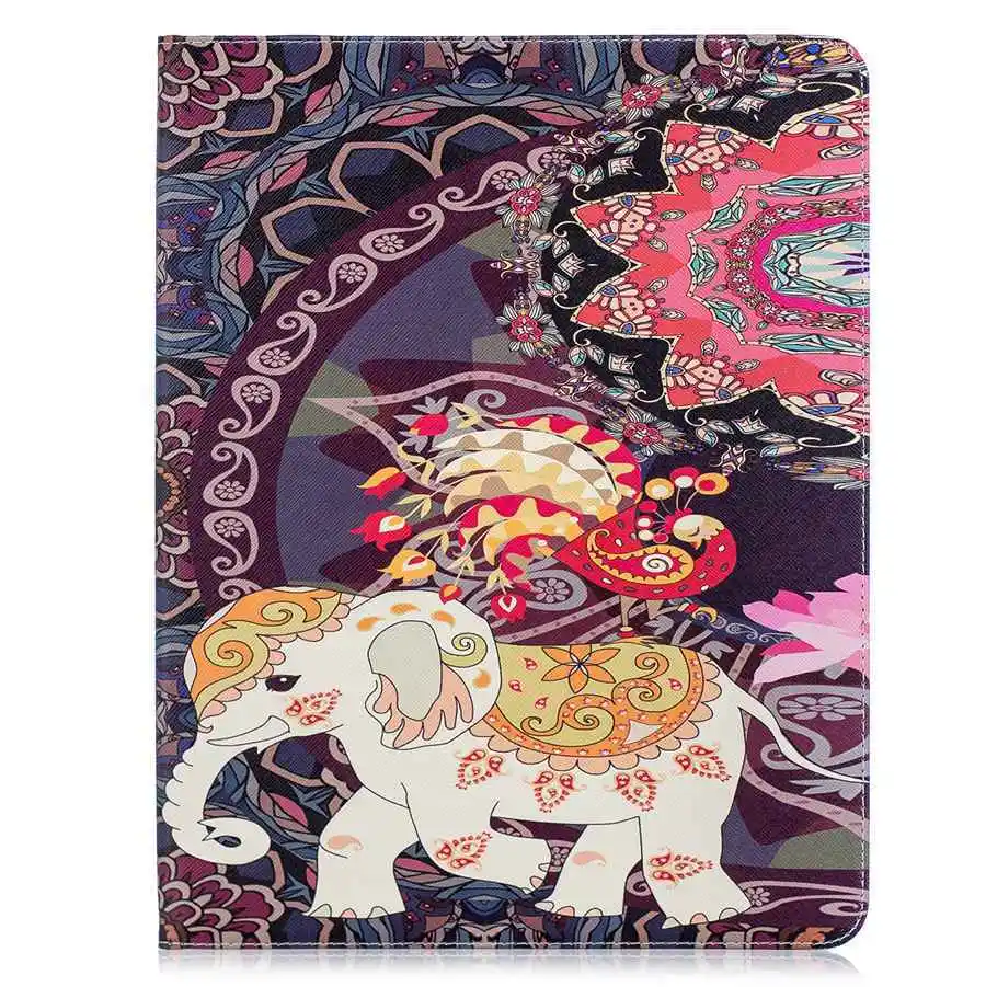 HE 3D картина PU кожаный чехол для samsung Tab S4 10,5 дюймов SM-T830 T835 подставка для Tab S4 10,5 дюймов чехол для планшета+ пленка+ ручка - Цвет: HE