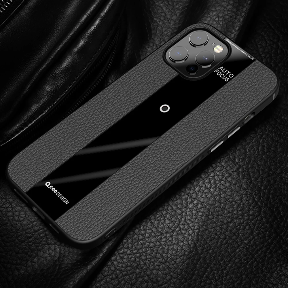 

Luxury Carbon Fiber Silicone Phone Case For iPhone 12 Pro Max Ultra-thin Non-slip Protection Fundas for iPhone 12 Mini Capa