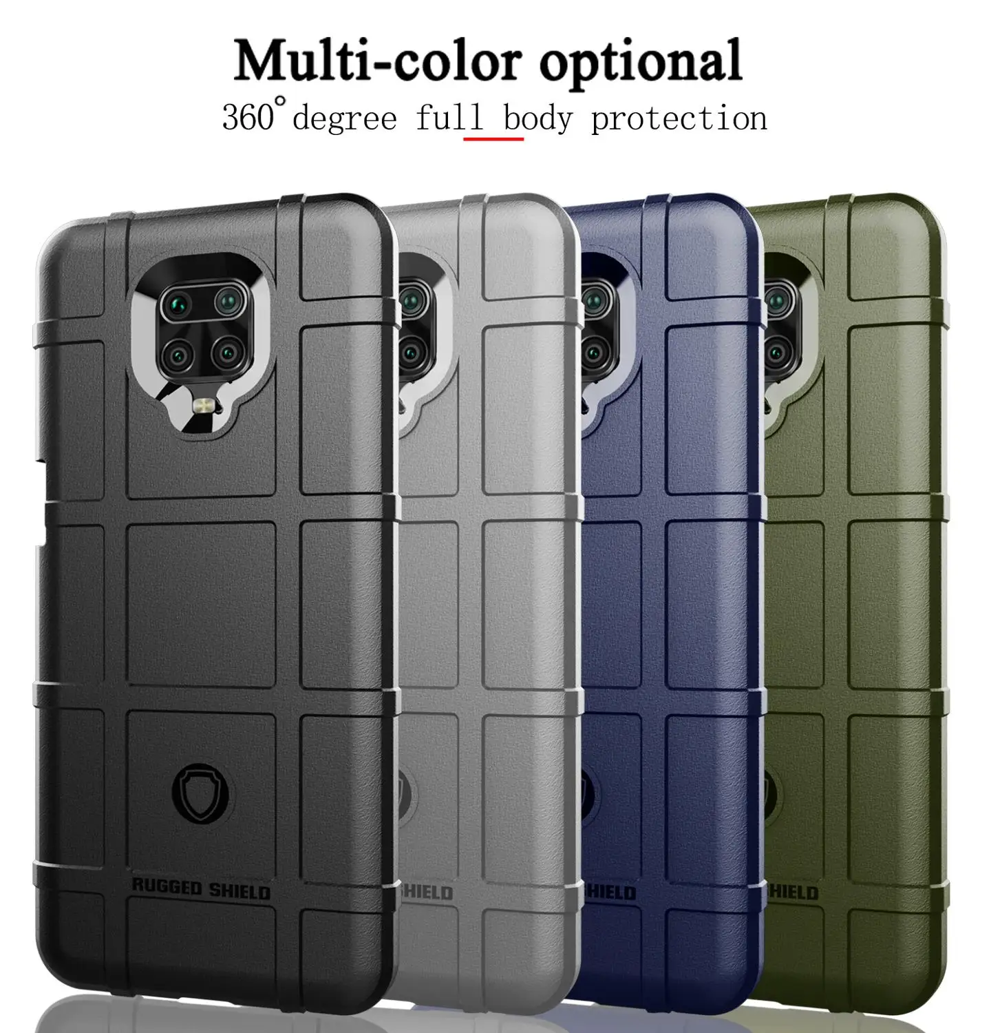Shockproof Rugged Coque For Xiaomi Redmi Note 9S 9 Max 9A 9C 8T 8 7S 7 6 Pro 6A 8A 7A Go K30 K20 Pro Case Fundas Silicone Cover