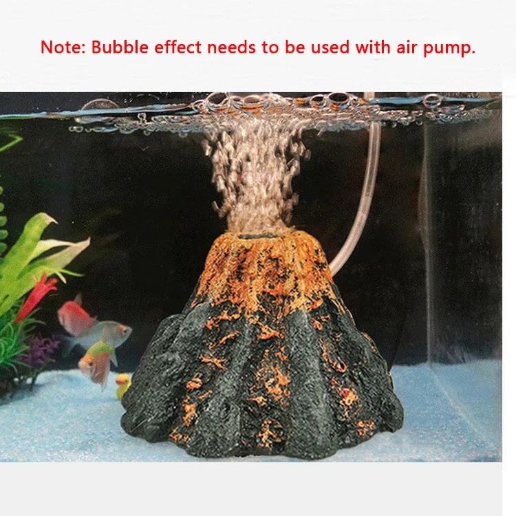 Aquarium Volcano Shape Decration Fish Tank Decor Oxygen Pump Air Bubble Stone Accerissories Small/Large | Дом и сад