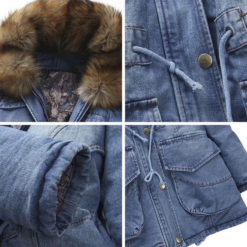 Зимняя винтажная утепленная теплая куртка женская модная однотонная с капюшоном