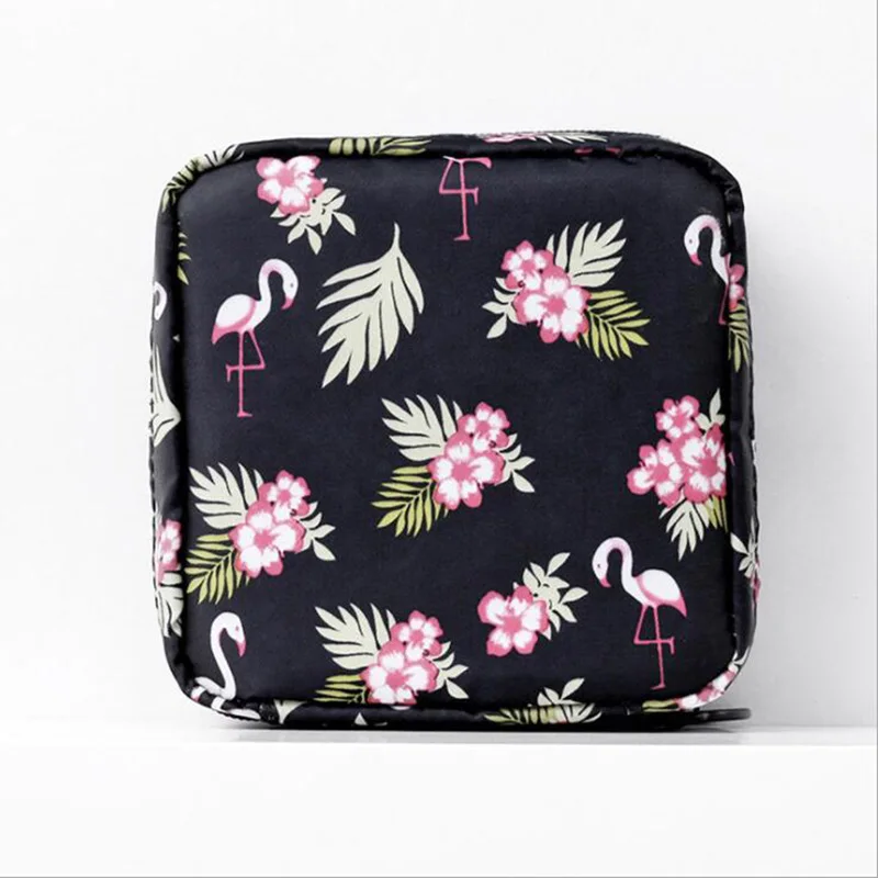 flamingo Вместительная гигиеническая сумка для хранения салфеток, Косметичка, сумочка, дорожная сумка для хранения, сумка для помады - Цвет: flamingo