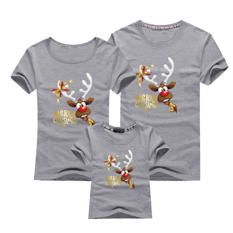 Семейная Одинаковая одежда с надписью &quotMerry Christmas&quot рубашка для мамы и дочки