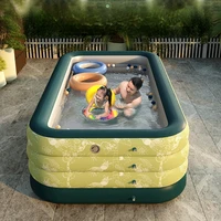 swimming pool bathtub foldable plastic portable baby adults large inflatable bathtub thick banheira household merchandises dg50y