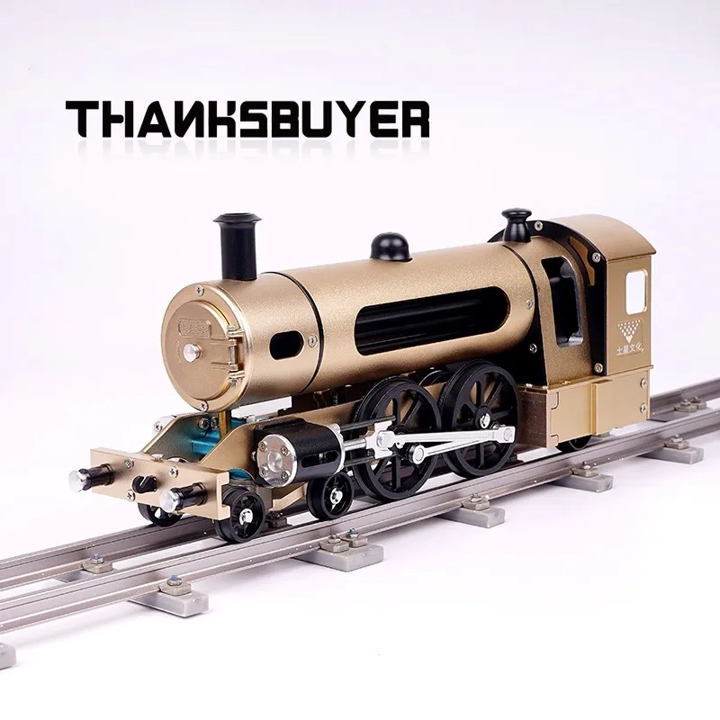 Паровой поезд паровой локомотив модель с треком разборная игрушка подарок