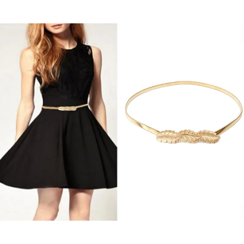 

Эластичный ремень женский с цветочным дизайном