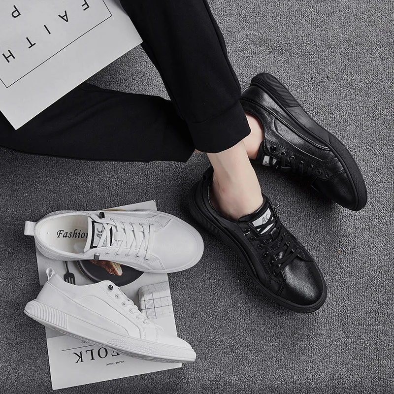 

Men Shoes fashion Genuine Leather Loafers Breathable spring Autumn comfortable Casual Shoes Outdoor Men Sneakers shoes men