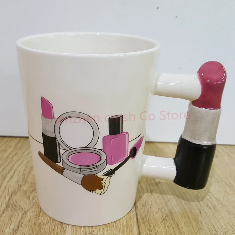 Креативная керамическая кружка для девушек инструмент красоты искусственная