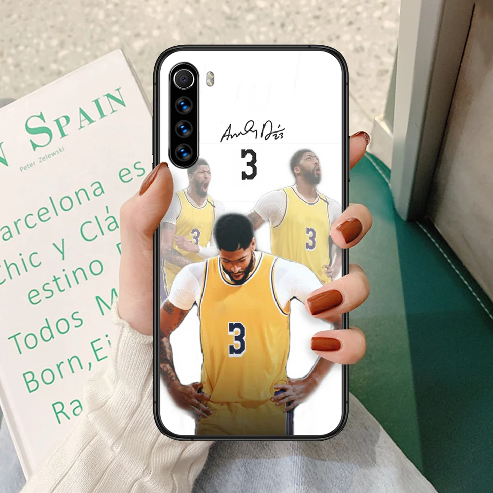 

Anthony Davis Phone case For Xiaomi Redmi Note 7 8 8T 9 9S 4X 7 7A 9A K30 Pro Ultra black prime 3D hoesjes trend shell silicone