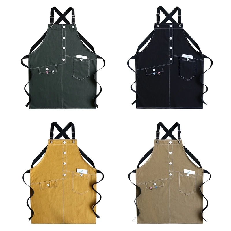 

Джинсовый фартук для кофейни, регулируемый задний фонарь с карманом