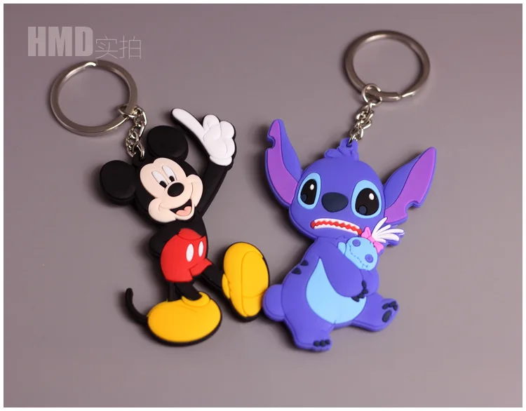 Фигурка ститча Disney игрушечные брелки Микки Маус Дональд брелок утка аниме для