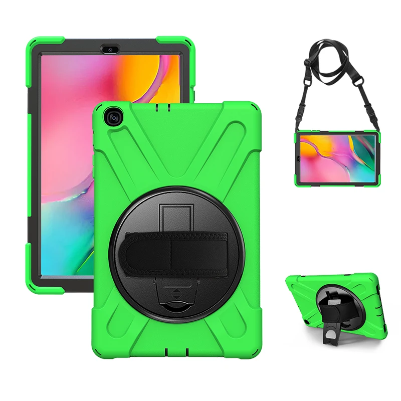 Чехол для samsung Galaxy Tab A 10 1 2019 прочный защитный чехол с подставкой и ремешком на шее