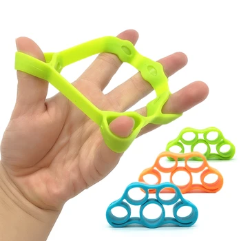Silicone finger resistance band grab finger joint muscle trainer pull ring handle expander Exercise Fitness Equipment 8 1