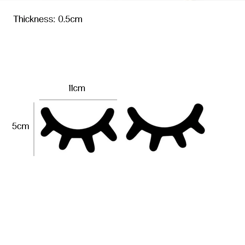 1 пара 3D накладные ресницы настенные наклейки в скандинавском стиле деревянные