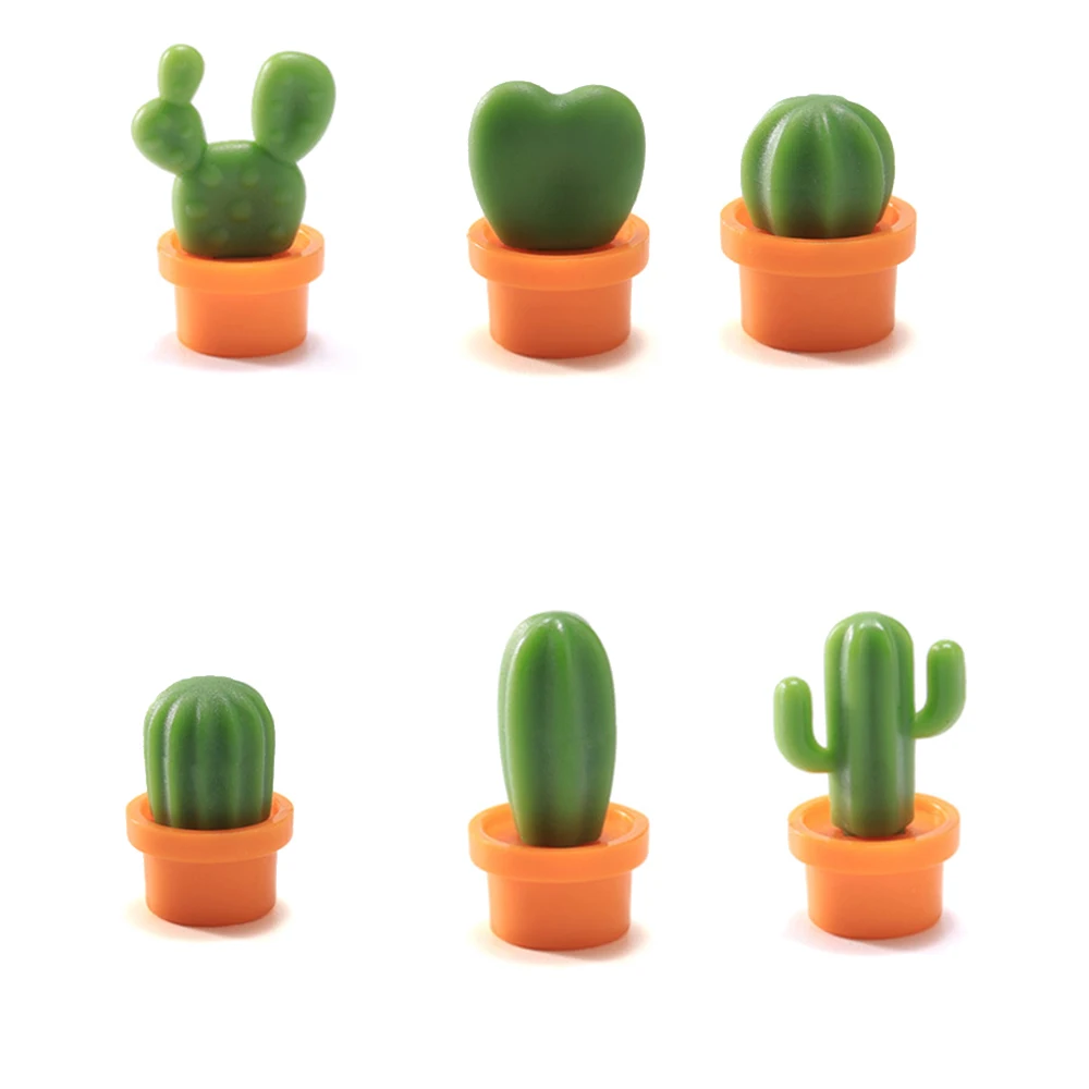 

1Set Cute Fridge Magnets Succulent Plant Magnet Button Cactus Refrigerator Message Sticker Magn Home Decor Kitchen Accessories