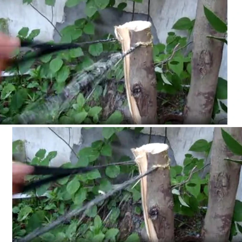 

48 Inch High Reach Tree Hand Rope Chain Saw Cutter on Both Side Outdoor Tool WHShopping