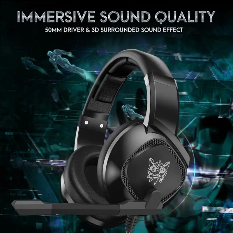 

1pcs Gaming Headset 3.5mm Head-mounted Wired Stereo Gaming Headset Noise Canceling Fashion Cool LED Lights With Microphone