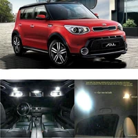 led interior car lights for kia new soul room dome map reading foot door lamp error free 10pc