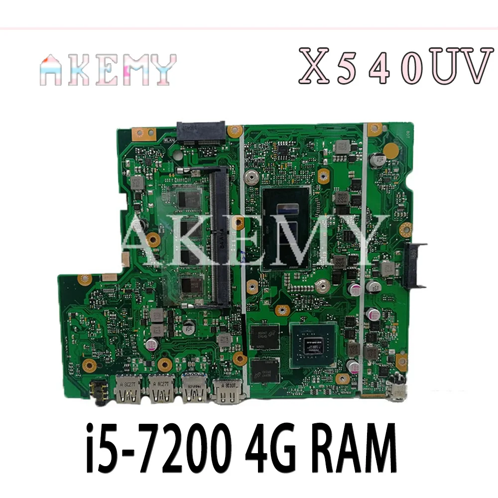 

X540UV Laptop Motherboard For Asus X540U X540UA X540UV Mainboard i5-7200 4G RAM