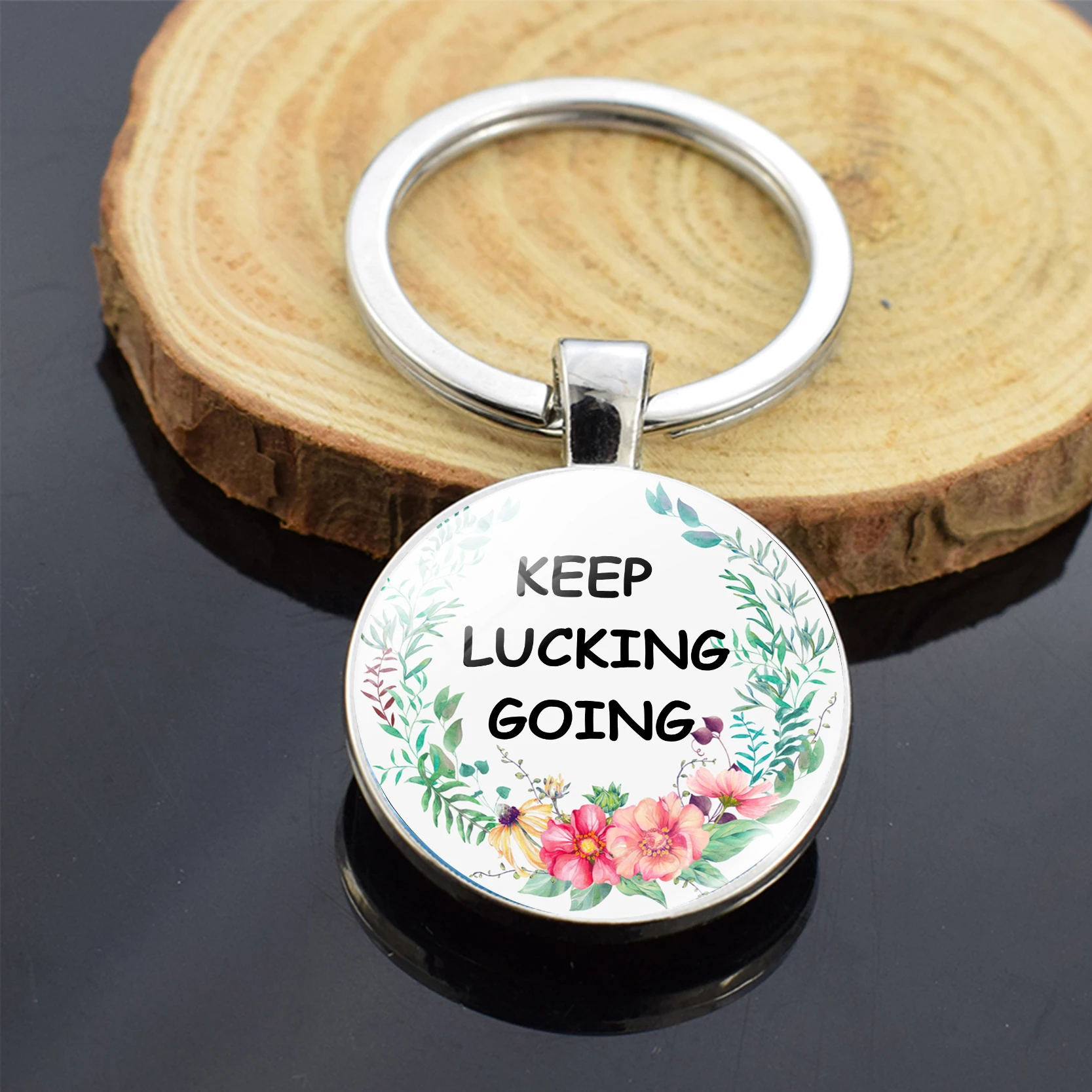 Цитата лучшие друзья не сестры по крови а сердцу брелок для женщин стеклянный