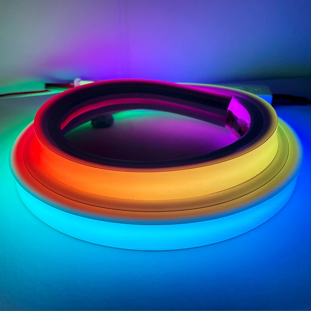 Умная независимая адресная RGB-лента WS2812B WS2813 WS2815 SK9822 шнур из силикагеля лампа для