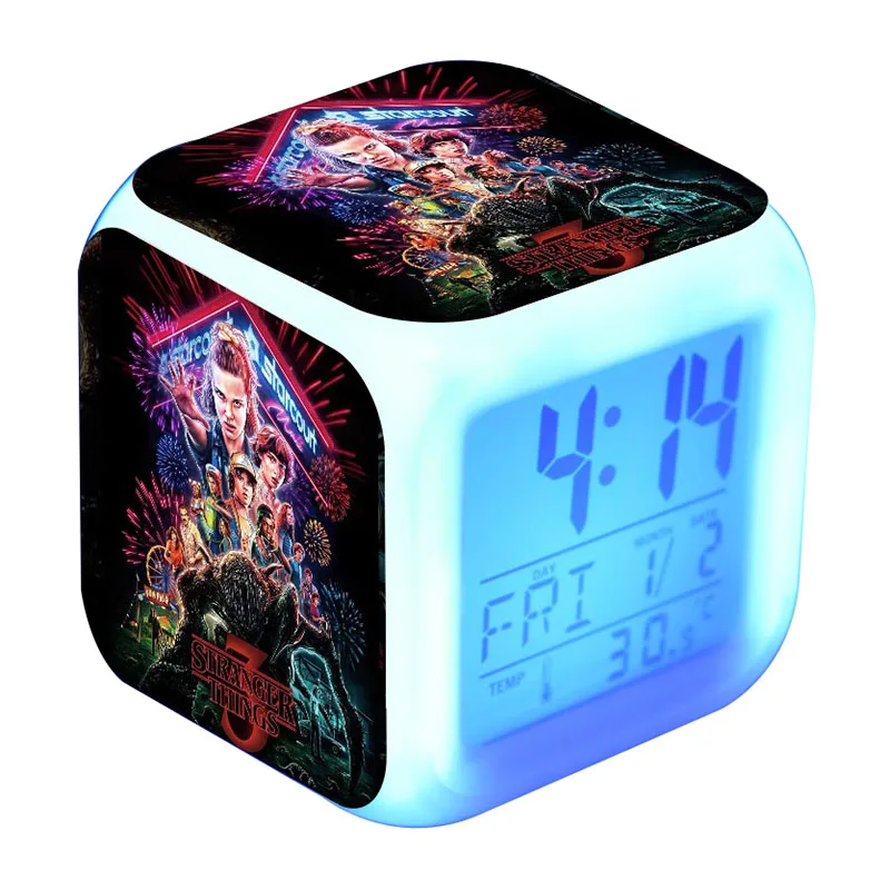 Светодиодный цифровой будильник с таймером и термометром 7 цветов|Игровые