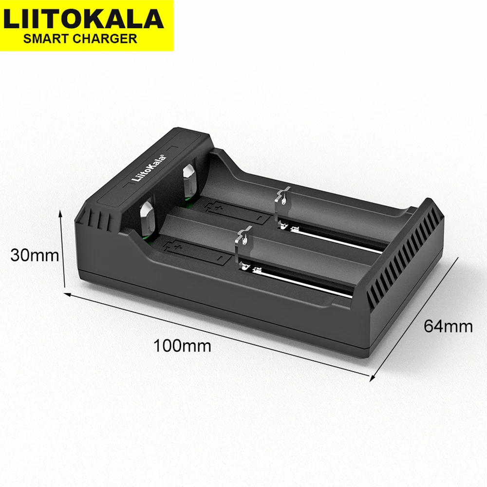 

2021 New LiitoKala Lii-L4 Lii-L2 18650 charger Rechargeable battery charger 4Slot 2slot For 18500 18650 26650 21700 batteries.