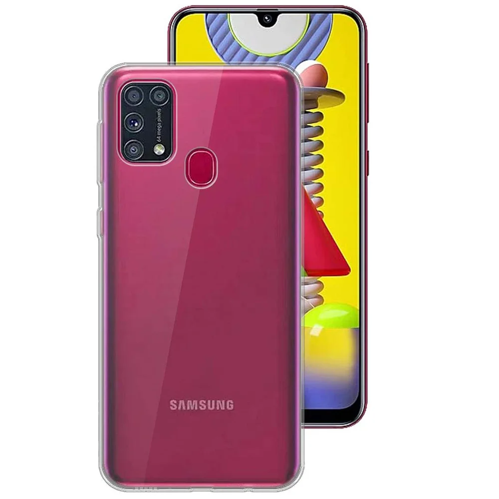 Мягкий силиконовый чехол для Samsung Galaxy M23 M11 M21 M21S M31 M31S M32 M51 M52 M62 прозрачный