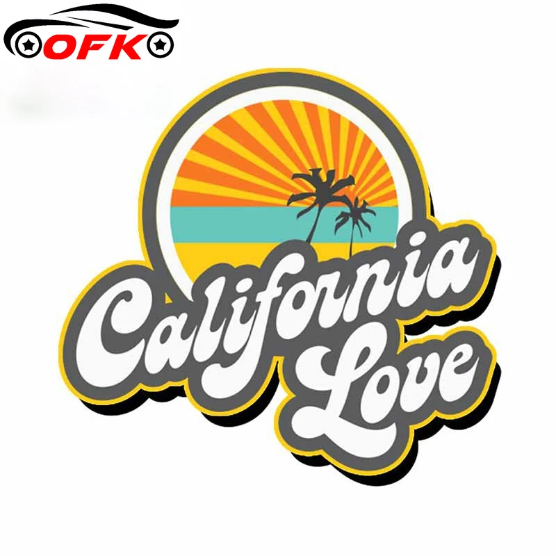 

Popular for California Love Motorcycle Helmet Creative Laptop Personality Refrigerator Waterproof Bumper Decal13cm X 12.5cm