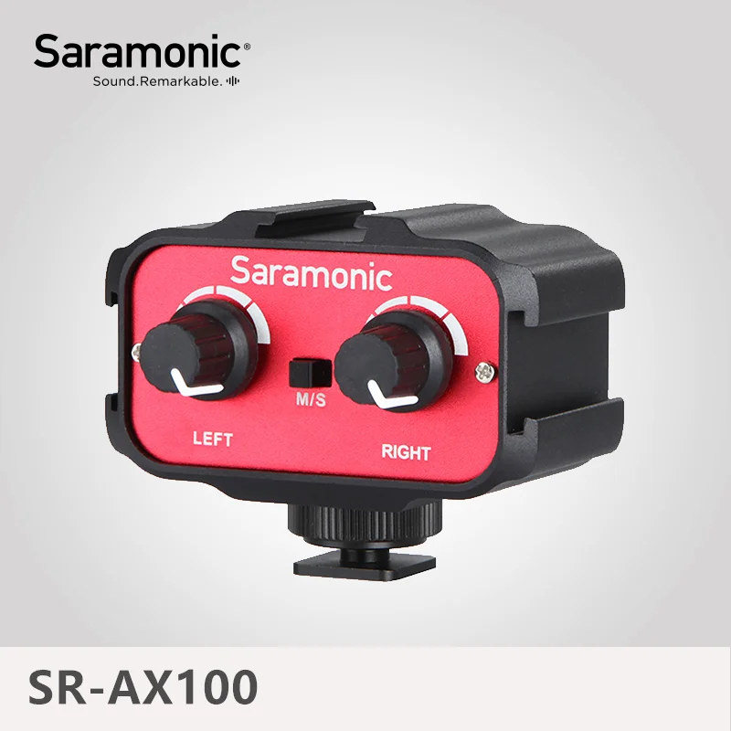 Saramonic SR AX100 Универсальный микрофонный аудио адаптер Миксер с стерео и двойной