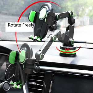 new design high quality car phone high qulity pop up clip lock automatically 360 degrees rotatable suction cup car phone holder free global shipping