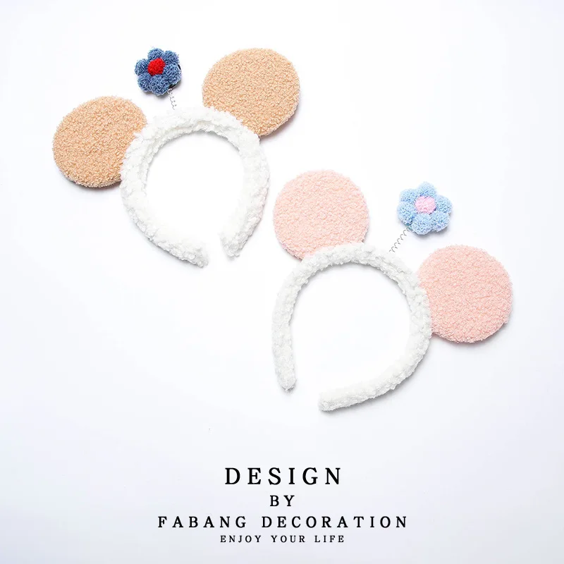 1PCS Cute Sun Flower Hair Holder Hairbands Fleece Bow Animal Ears Headband For Women Girls Turban Fashion Accessories | Дом и сад