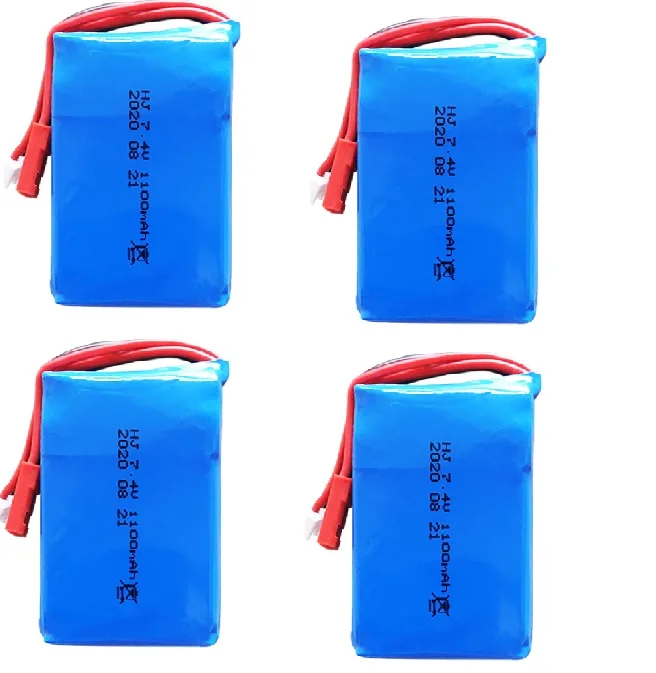 

2S 7.4V 1100mah Lipo Battery JST Plug Connector for Feilun FT007 High Speed RC Remote Control Boat Helicopter 4WD Car