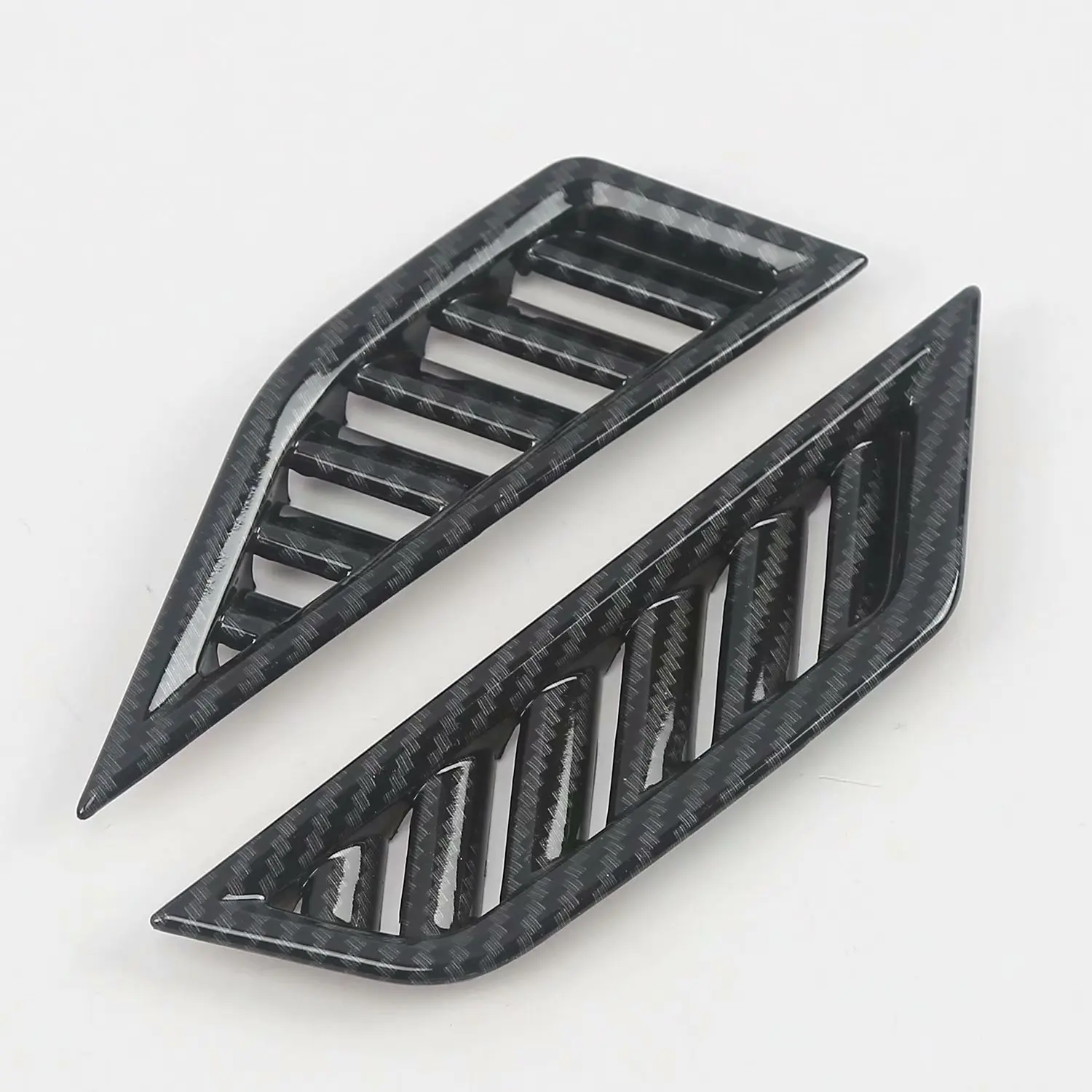 

For Volkswagen VW Tiguan MK2 2016-2018 2019 ABS Carbon Fiber Interior Air Vent Outlet air conditioning Cover trim frame Sticker