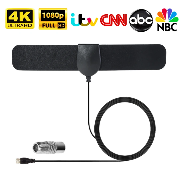 ТВ антенна внутренняя дальность действия 40 миль оригинальная тонкая бумага