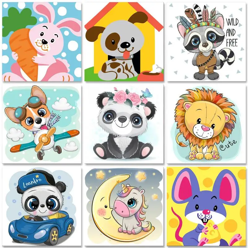 Набор для рисования по номерам на холсте без рамки | Дом и сад