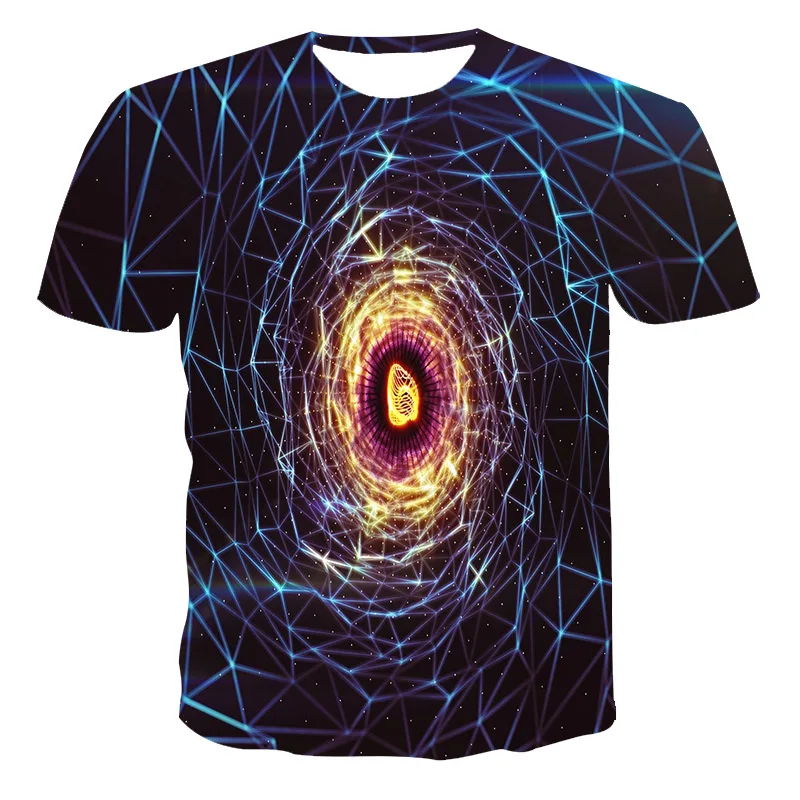 

Fashion Summer Tshirt Men 2020 Lightning 3D Printing Men's T-Shirt Breathable Streetwear Splicing Printing T Shirt Men110/6XL
