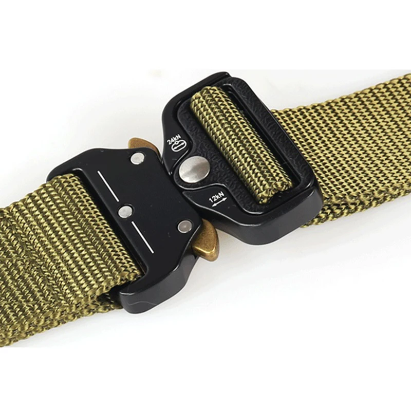 

New Military Tactical Belt Army Nylon Belt Metal Buckle Men Waistband Heavy Duty Waist Belt Police Hunting Training Accessories
