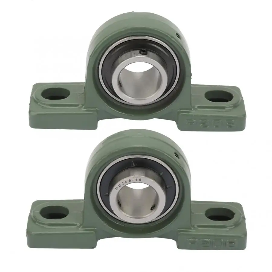 Подушка Bearing1PCS UCP206 Подушка блок подшипник шариковый вмонтированный подшипник 2 болта твердая база с корпусом подшипника