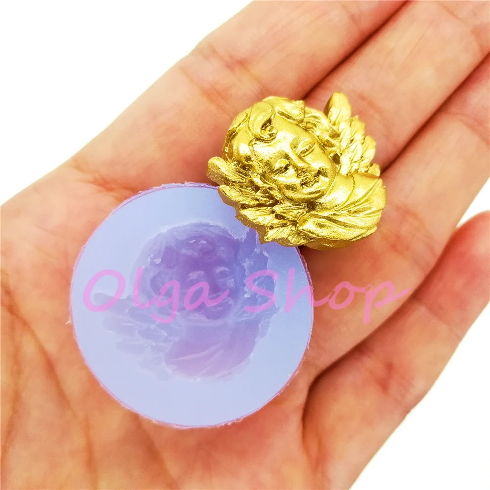 Силиконовая форма для мастики RYL026 с изображением ангела камеи украшение торта